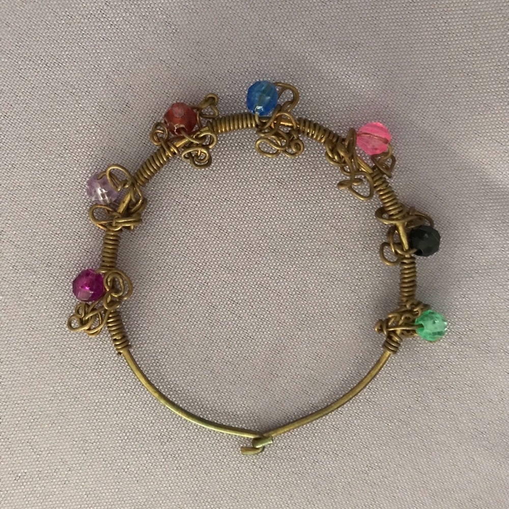 Handmade❣️Wire Beaded Bracelet - Picture 2 of 4